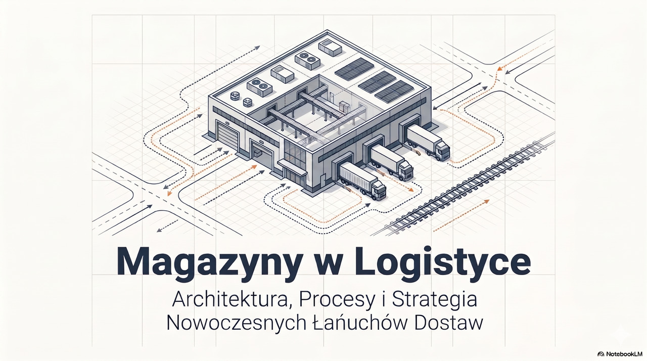 magazyny w logistyce – nowoczesny magazyn dystrybucyjny z rampami i transportem ciężarowym