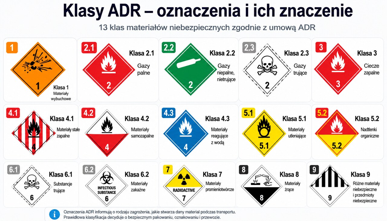 klasy ADR